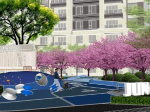 Modern boutique residential landscape su 3D Model