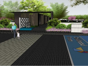 Modern boutique residential landscape su 3D 모델