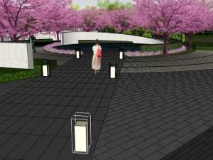 Modern boutique residential landscape su 3D 모델