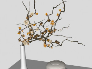 SU Model Design of Indoor New Chinese Decoration parts Modello 3D