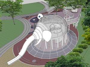 Su model of childrens amusement landscape Modèle 3D