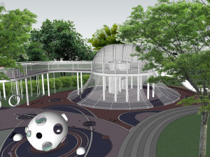 Su model of childrens amusement landscape Modèle 3D