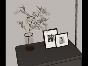 SU model design of modern single bedside table Modèle 3D