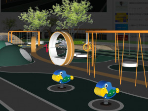 SU model of detail design of a city childrens playground 3D 모델