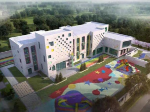 Su modello di edificio per l'asilo Modello 3D