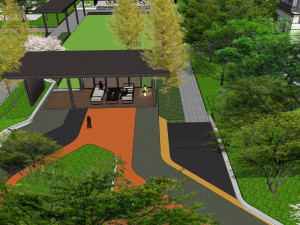 Su model of modern high-end residential landscape Model 3D
