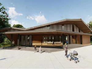 Su Model of Modern Visitor Center 3D Model