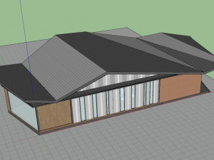 Su Model of Modern Visitor Center 3D Model