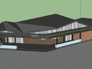 Su Model of Modern Visitor Center 3D Model