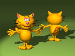 20 cartoon characters in 3D C4D OBJ format Model 3D