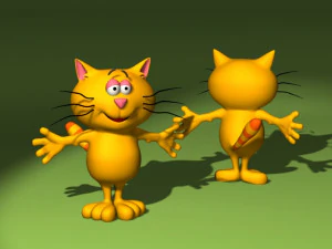 20 героев мультфильмов в формате 3D C4D OBJ 3D Модель