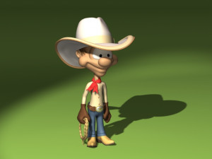 20 cartoon characters in 3D C4D OBJ format 3D Model