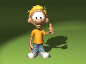 20 cartoon characters in 3D C4D OBJ format 3D Model