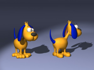 20 cartoon characters in 3D C4D OBJ format 3D Model