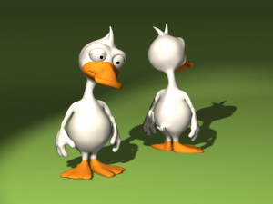 20 cartoon characters in 3D C4D OBJ format 3D Model