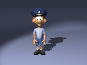 20 cartoon characters in 3D C4D OBJ format 3D Model