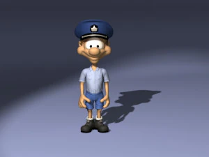 20 cartoon characters in 3D C4D OBJ format 3D Model
