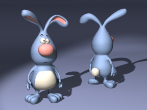 20 cartoon characters in 3D C4D OBJ format 3D Model