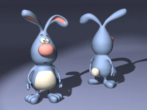 20 cartoon characters in 3D C4D OBJ format 3D Model