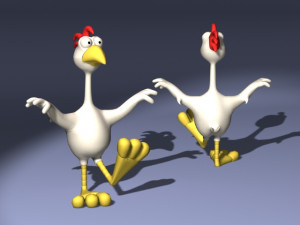 20 cartoon characters in 3D C4D OBJ format 3D Model