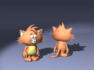 20 cartoon characters in 3D C4D OBJ format 3D Model