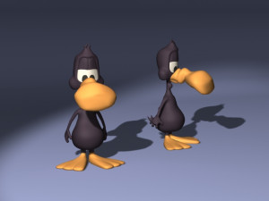 20 cartoon characters in 3D C4D OBJ format 3D Model