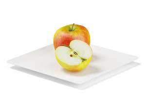 3 sets of Apple C4D model 3D Model