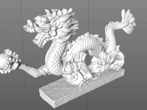 Dragon obj 3D Model
