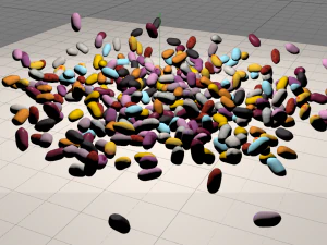 Jelly bean C4D model 3D Model