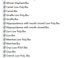 African wildlife 3D Model