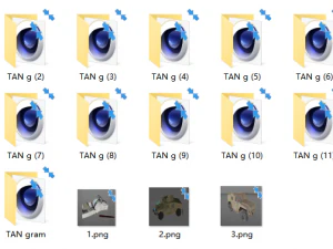 11 TAN grams 3D Model