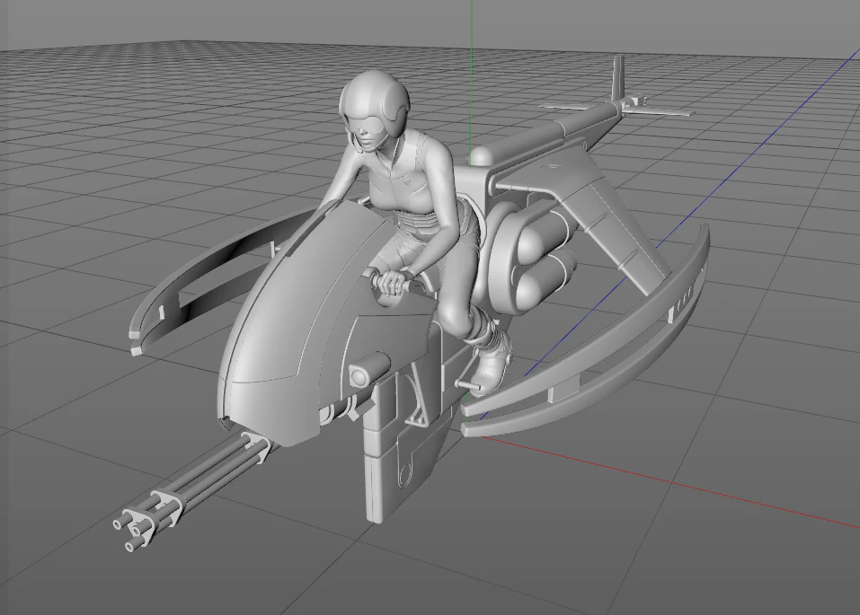 Science fiction vehicles cars 3D Model .c4d .max .obj .3ds .fbx .stl .blend 