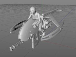 Science fiction vehicles cars 3D Model