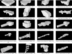 M13-600 machine parts AdamSaccoHydraulics01 AdamSaccoLeg AndersonJonesArm BenMauroArm Ben 3D Model