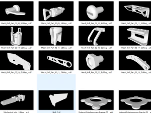 M13-600 machine parts AdamSaccoHydraulics01 AdamSaccoLeg AndersonJonesArm BenMauroArm Ben 3D Model