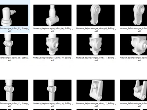 M13-600 machine parts AdamSaccoHydraulics01 AdamSaccoLeg AndersonJonesArm BenMauroArm Ben 3D Model