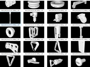 M13-600 machine parts AdamSaccoHydraulics01 AdamSaccoLeg AndersonJonesArm BenMauroArm Ben 3D Model