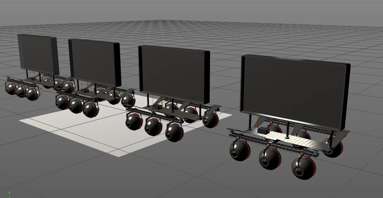 Robot screen 3D Model .c4d .max .obj .3ds .fbx .stl .blend 