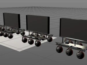 Ekran robota Model 3D