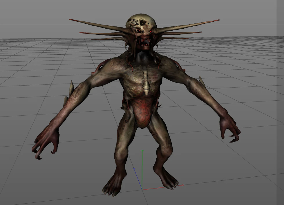 138 sets of horror game haunted house ghost scene wall door backpack weapon character C4D model with 3D Model .c4d .max .obj .3ds .fbx .stl .blend 