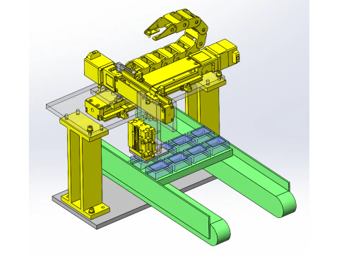 Ruchomy mechanizm kontroli przewodności w kierunku XYZ Model 3D