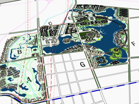 Su model of urban design Modelo 3D
