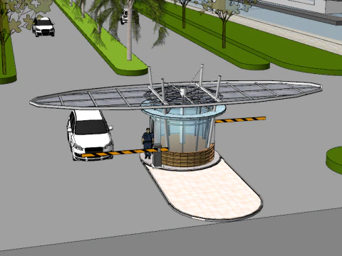 Manufacturing Industrial Park Automobile Industrial Park su Model SU8 3D Model