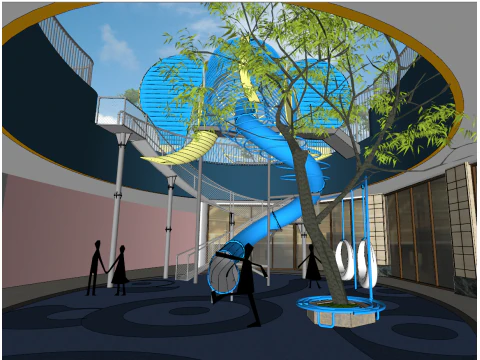 Elephant modeling landscape park su model 3D Model