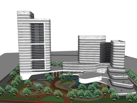 Hotel bidding model B plot Modello 3D