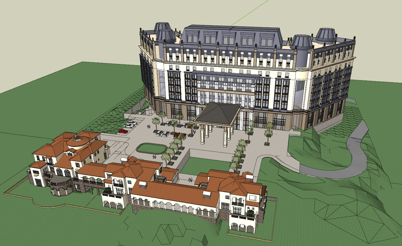 HotelPrivate Club 3D Model .c4d .max .obj .3ds .fbx .stl .blend 
