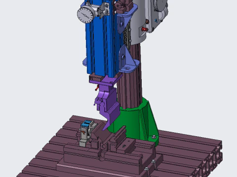 Multifunctional bending and shearing machine PROE format 3D Model