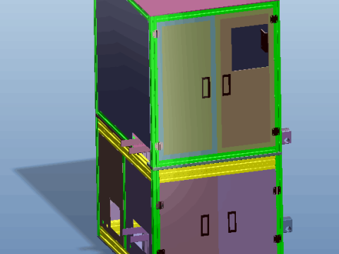 Non-standard automated equipment sheet metal appearance design drawing 3D 模型