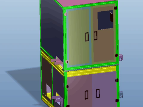 Non-standard automated equipment sheet metal appearance design drawing 3D Model