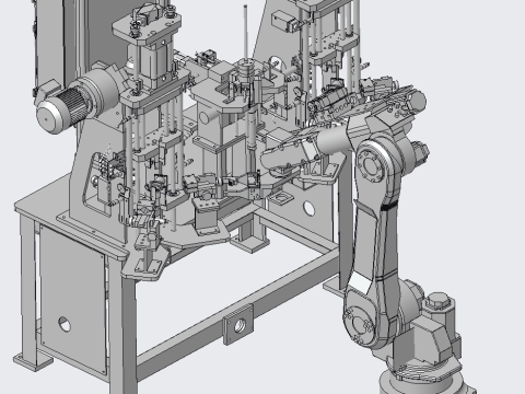 Automatic rotor welding detection workbench 3Dモデル